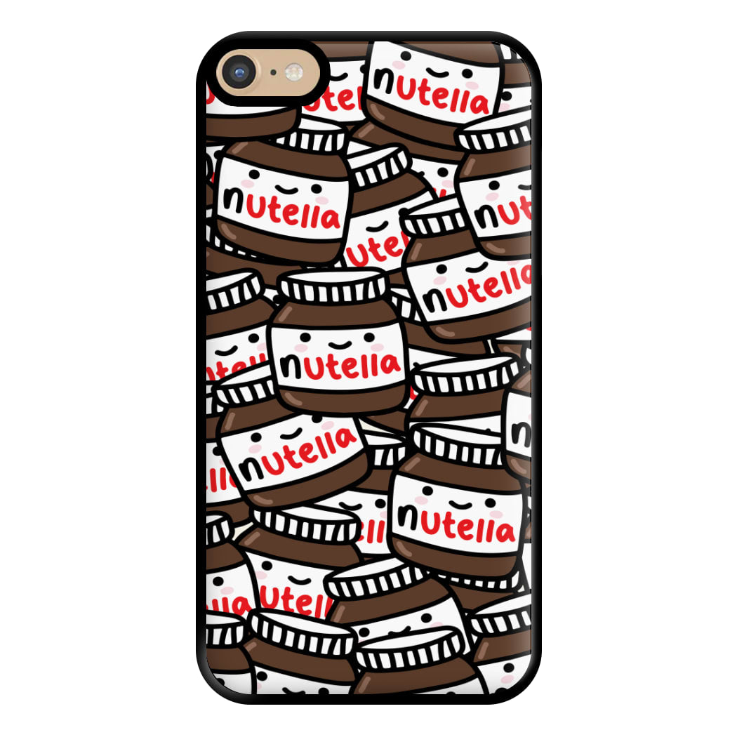 Cute Nutella Pattern Phone Case for iPhone 6 Plus / 7 Plus / 8 Plus