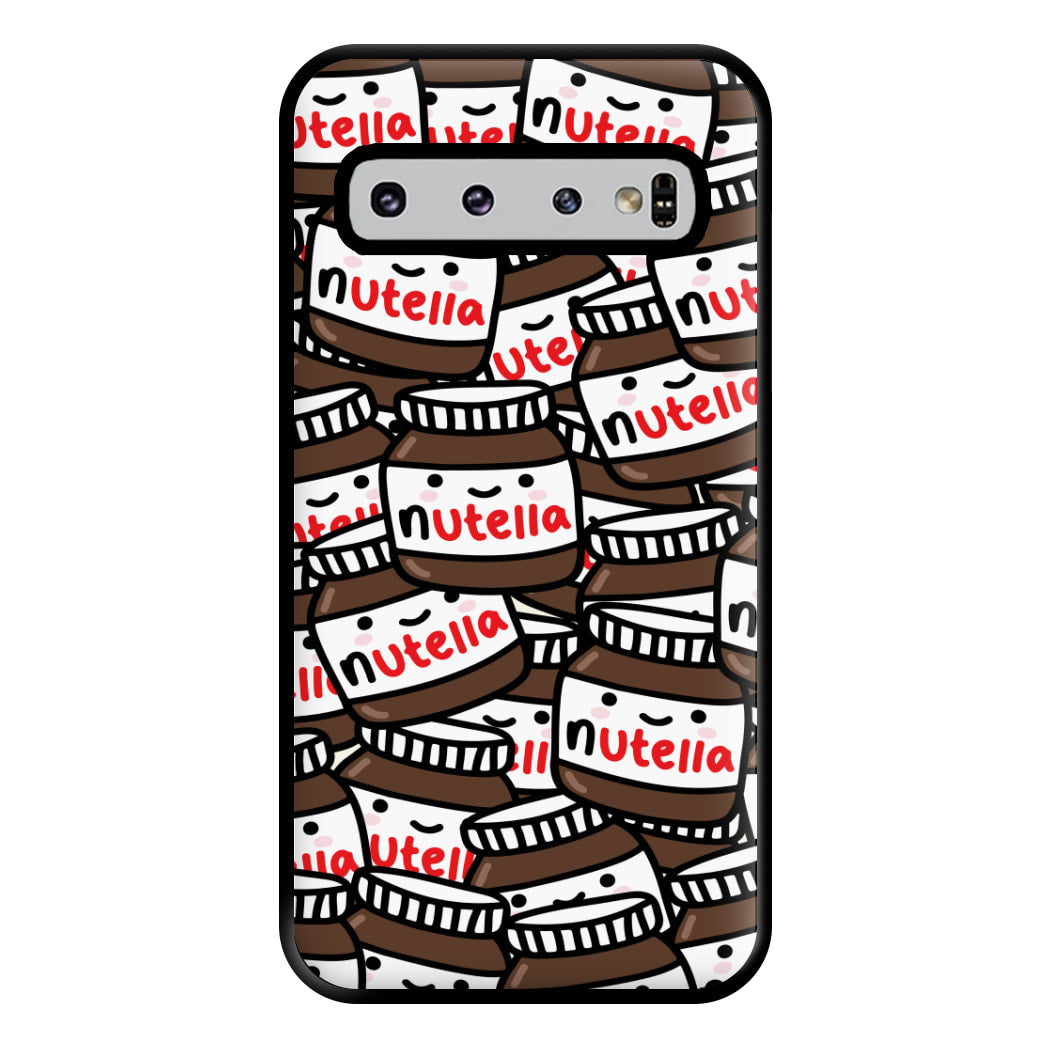 Cute Nutella Pattern Phone Case for Galaxy S10 Plus