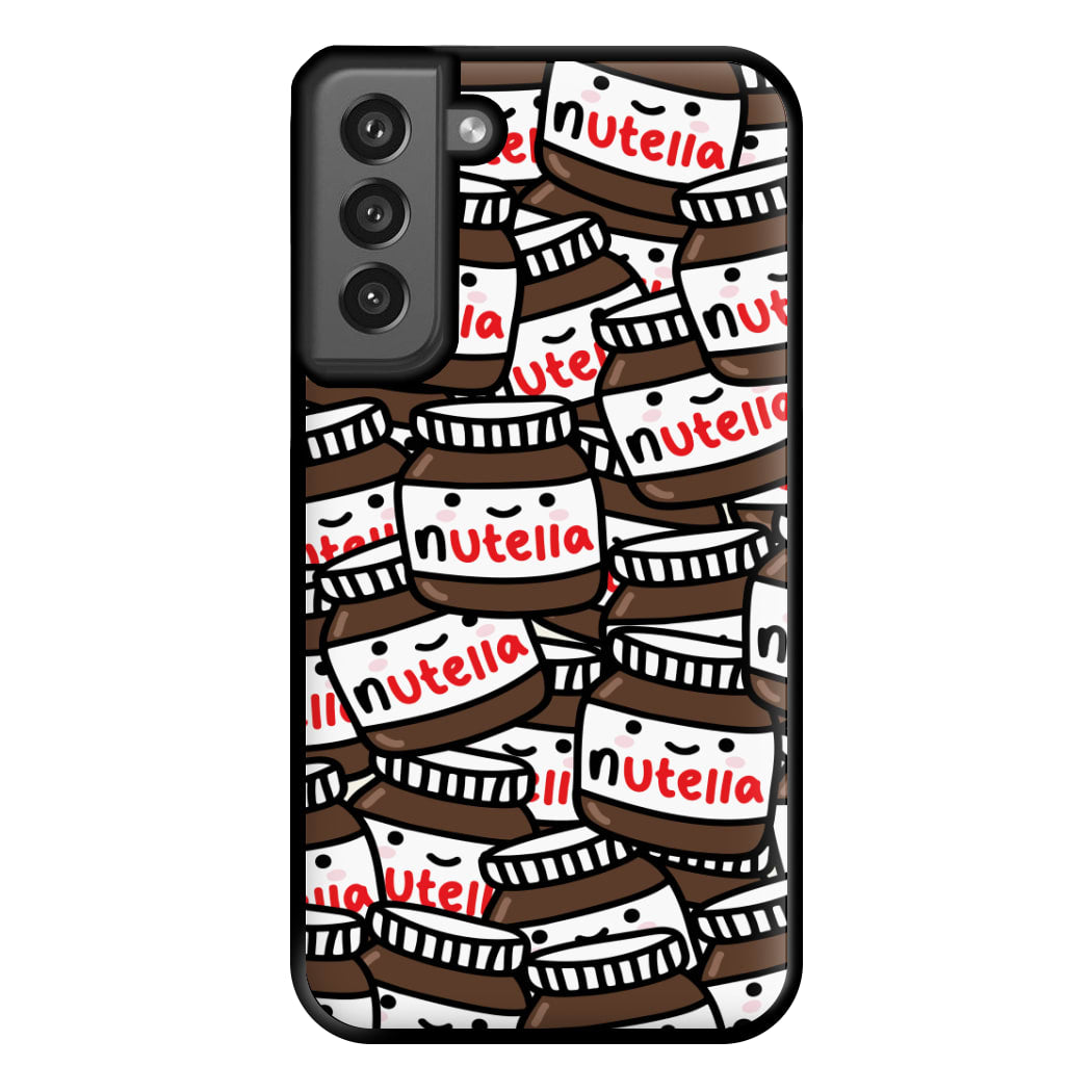 Cute Nutella Pattern Phone Case for Galaxy S21FE