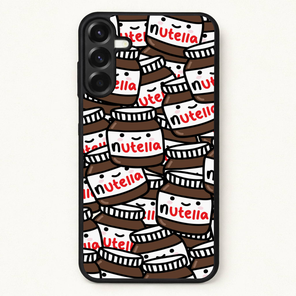 Cute Nutella Pattern Phone Case for Galaxy A57