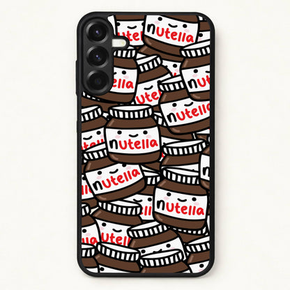 Cute Nutella Pattern Phone Case for Galaxy A57