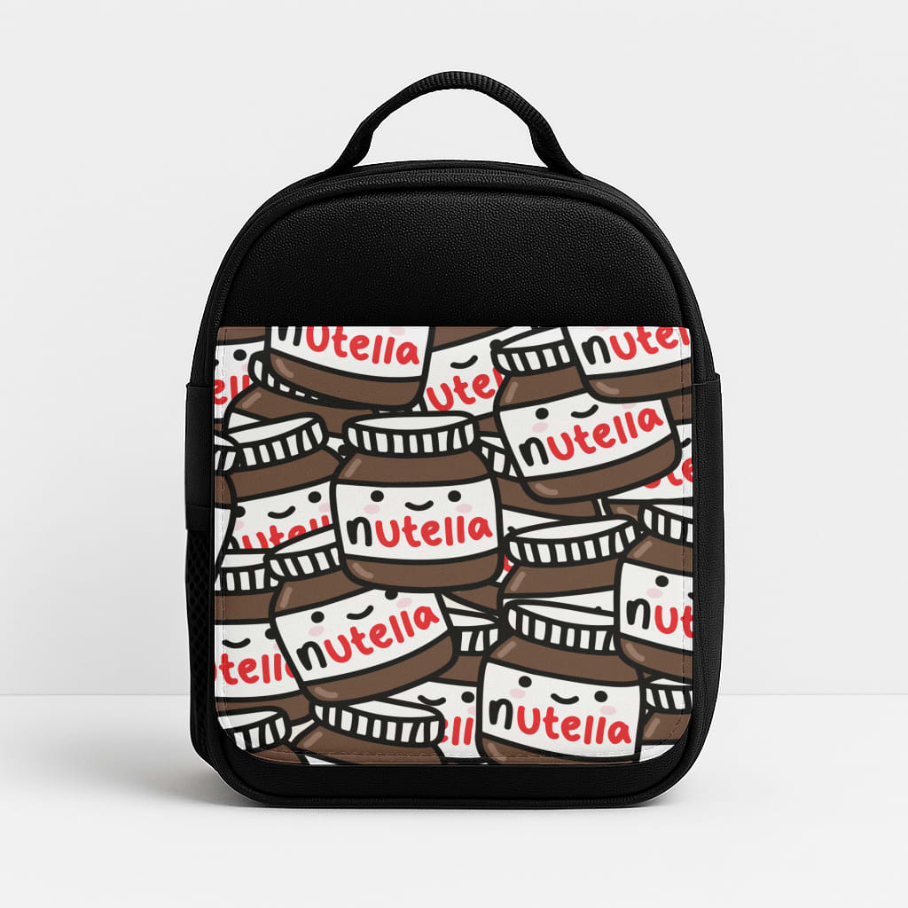 Cute Nutella Pattern Insulated Lunchbox