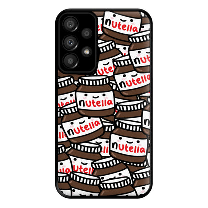 Cute Nutella Pattern Phone Case for Galaxy A33