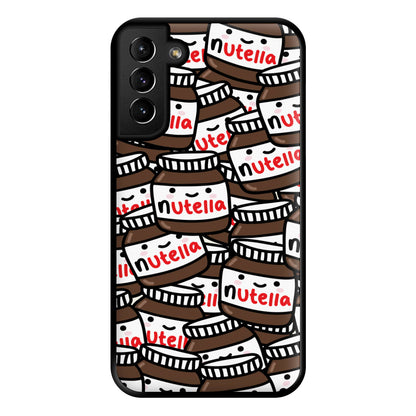 Cute Nutella Pattern Phone Case for Galaxy S21 Plus