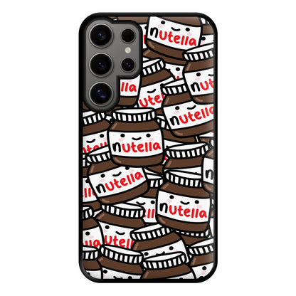 Cute Nutella Pattern Phone Case for Galaxy S24 Ultra