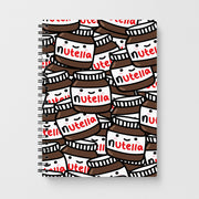 Cute Nutella Pattern Notebook 1