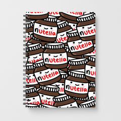 Cute Nutella Pattern Notebook