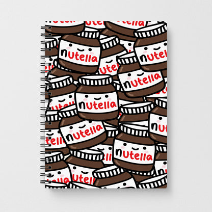 Cute Nutella Pattern Notebook - Fun Cases