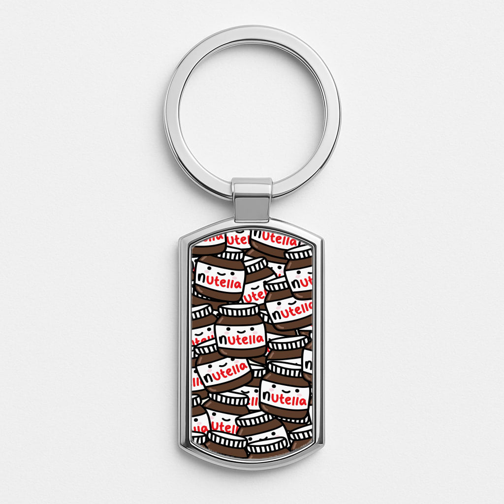 Cute Nutella Pattern Luxury Keyring