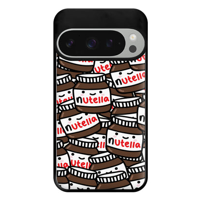 Cute Nutella Pattern Phone Case for Google Pixel 9 Pro XL