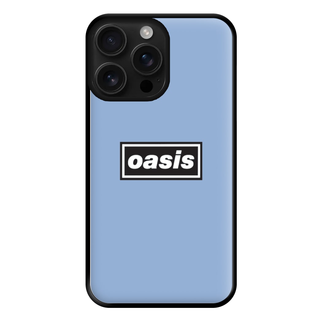 Band Name Blue Phone Case for iPhone 16 Pro Max