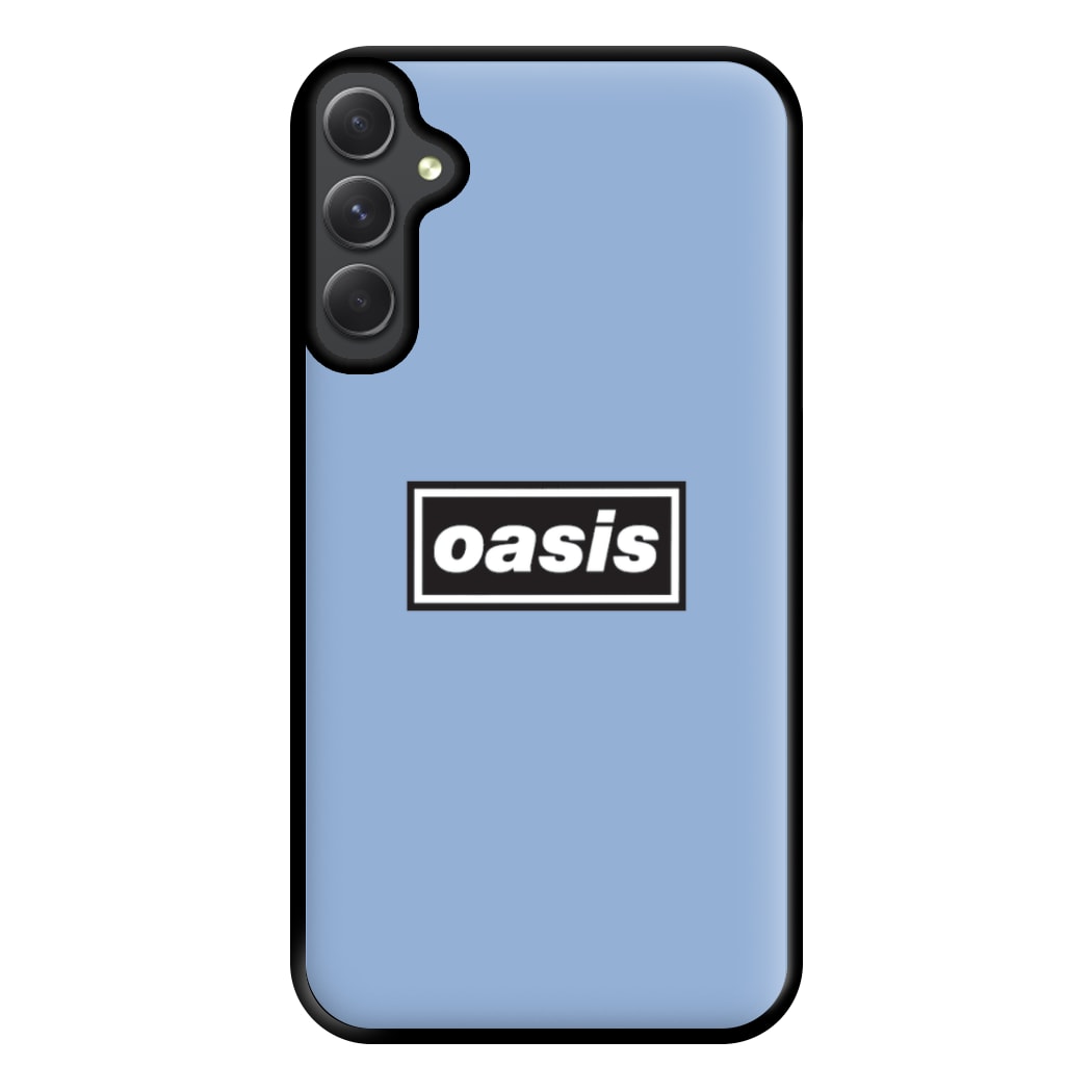 Band Name Blue Phone Case for Galaxy A54