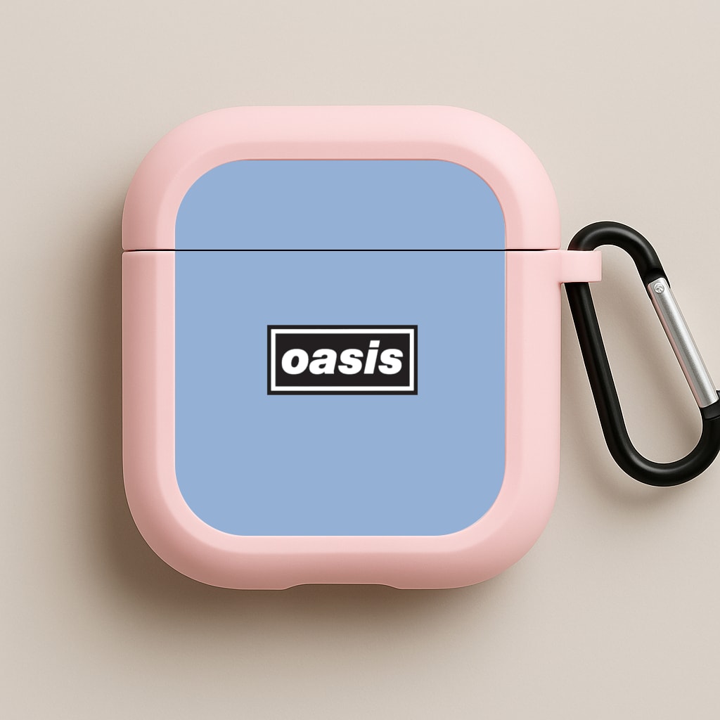 Band Name Blue Pink AirPods Case
