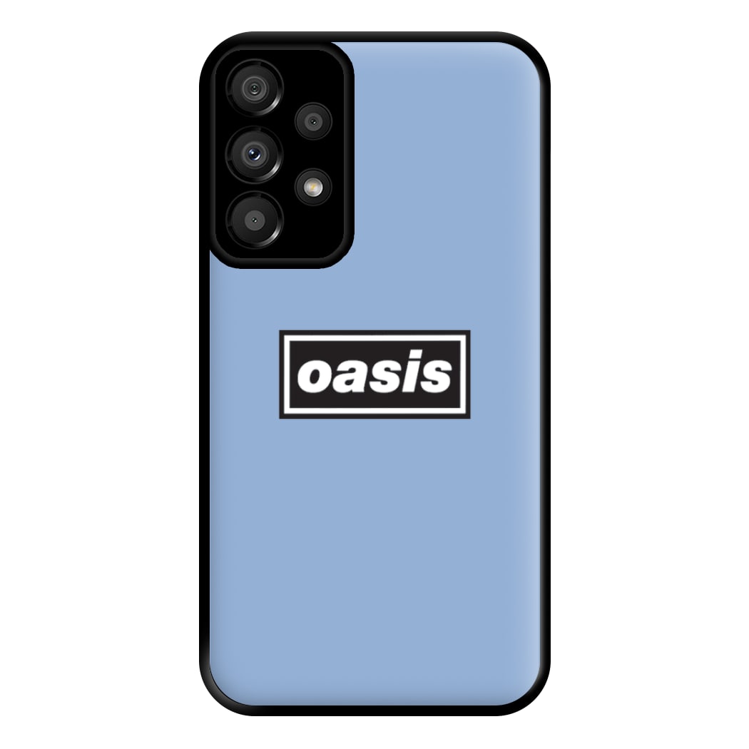 Band Name Blue Phone Case for Galaxy A33