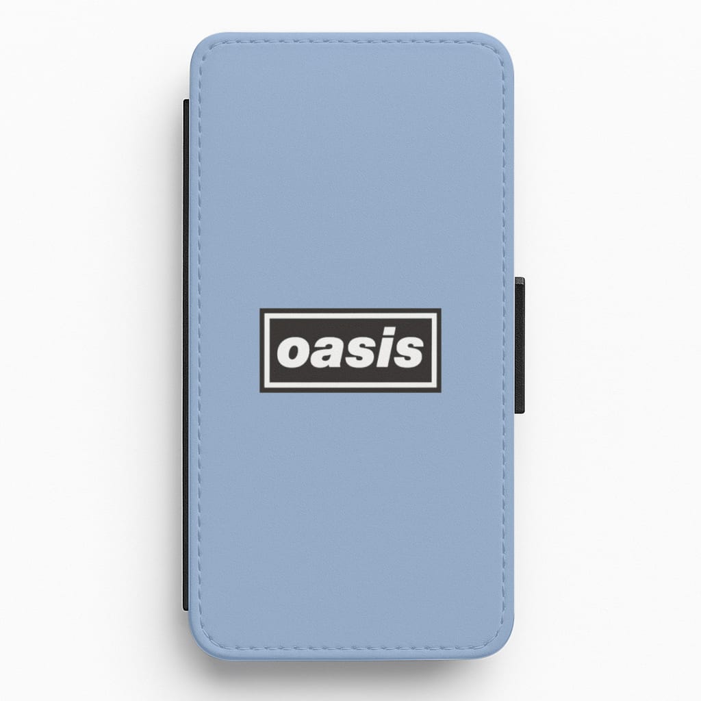 Band Name Blue Flip / Wallet Phone Case