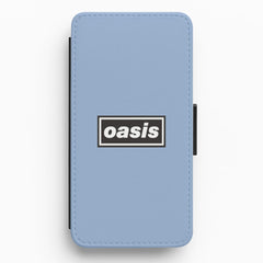 Band Name Blue Flip / Wallet Phone Case