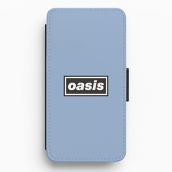 Band Name Blue Flip / Wallet Phone Case
