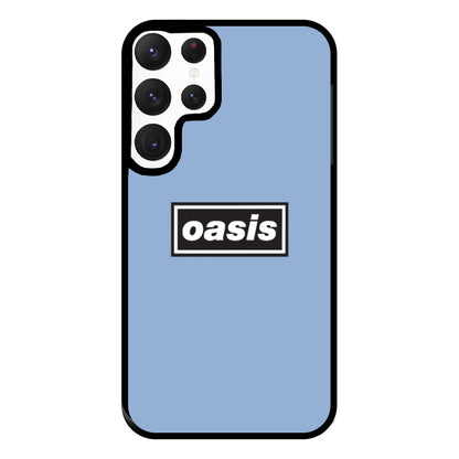 Band Name Blue Phone Case for Galaxy S22 Ultra