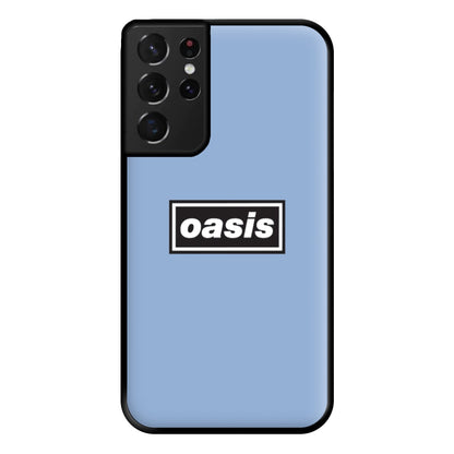 Band Name Blue Phone Case for Galaxy S21 Ultra