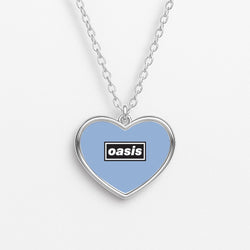 Band Name Blue Heart Necklace