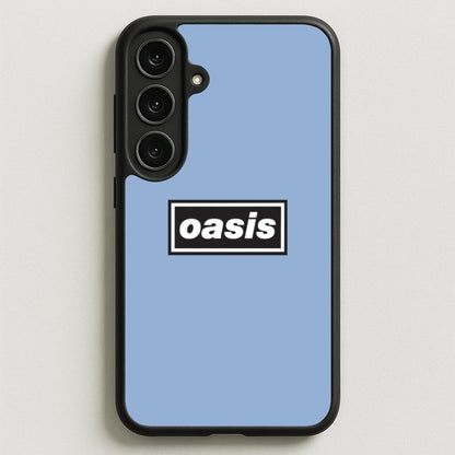 Band Name Blue Phone Case for Galaxy S25FE