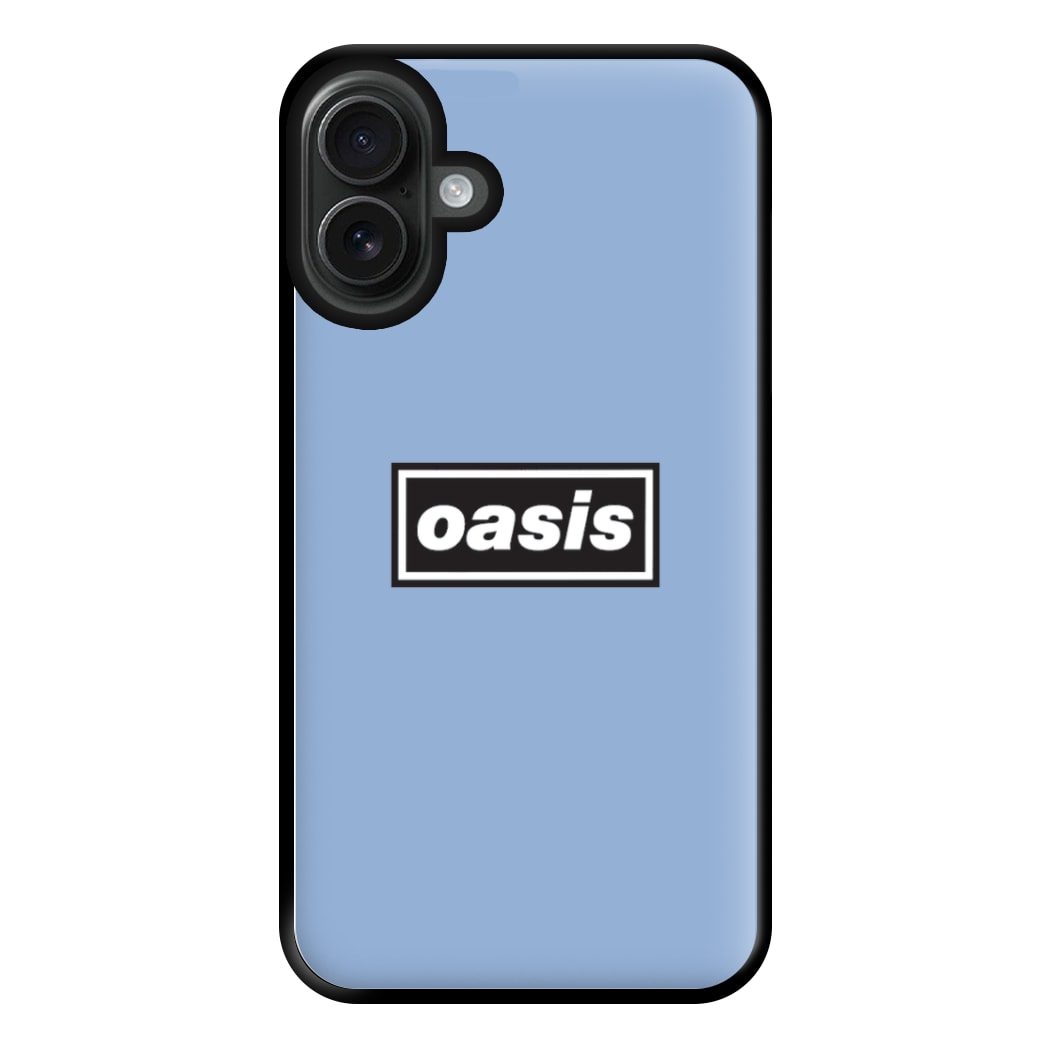 Band Name Blue Phone Case for iPhone 16 Plus