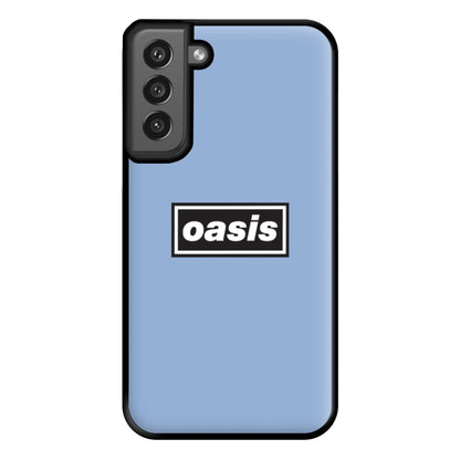 Band Name Blue Phone Case for Galaxy S21FE