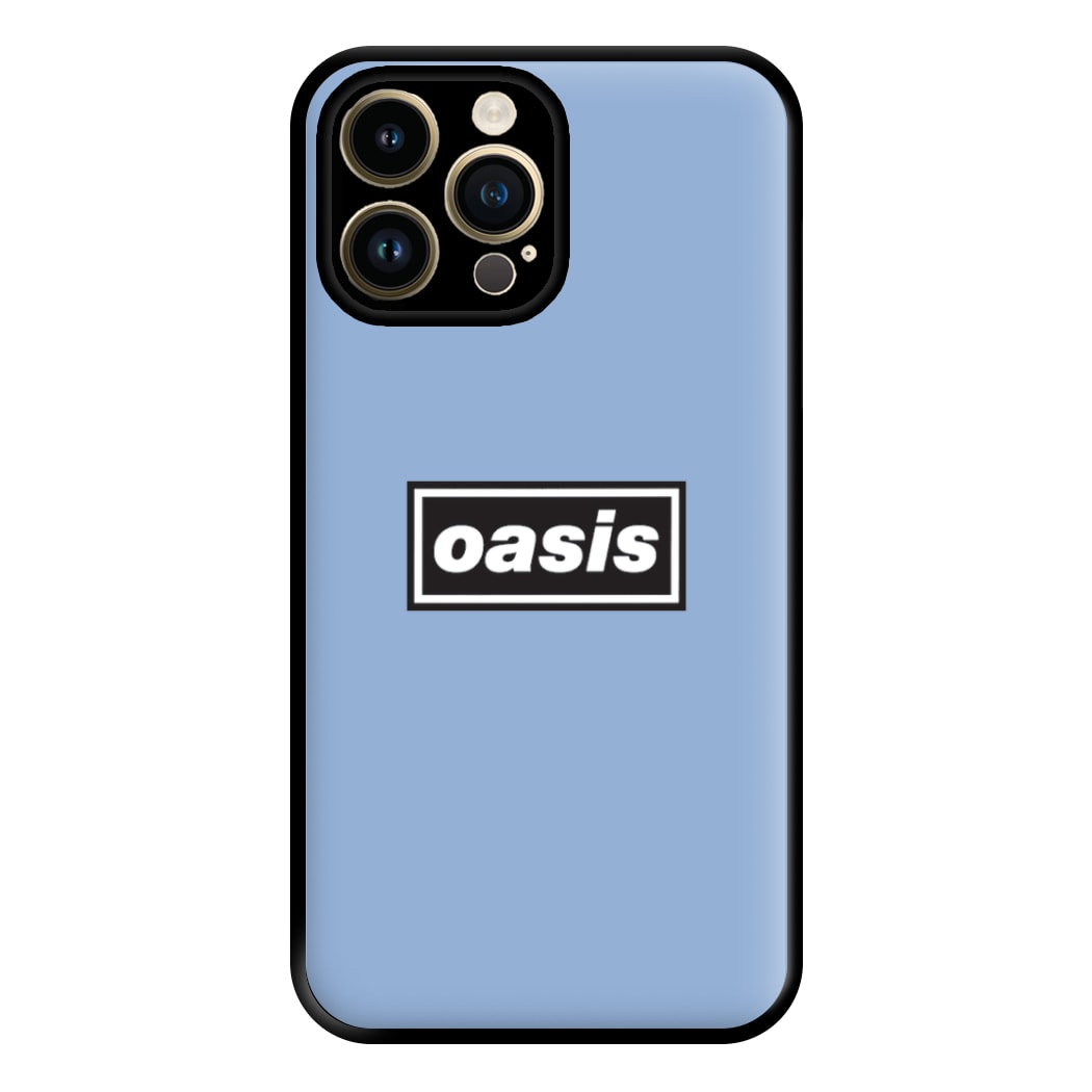 Band Name Blue Phone Case for iPhone 14 Pro Max