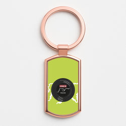 Wonderwall Record Rose Gold Keyring