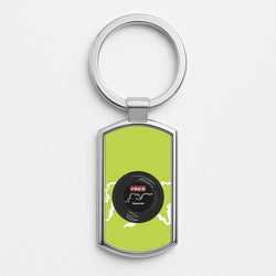 Wonderwall Record Silver Keyring