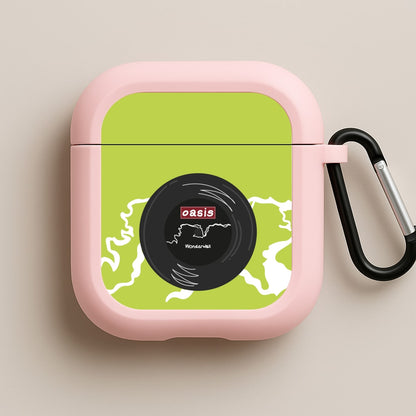 Wonderwall Record Pink AirPods Case
