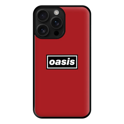 Band Name Red Phone Case for iPhone 16 Pro Max