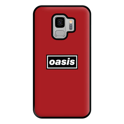 Band Name Red Phone Case for Galaxy S9 Plus