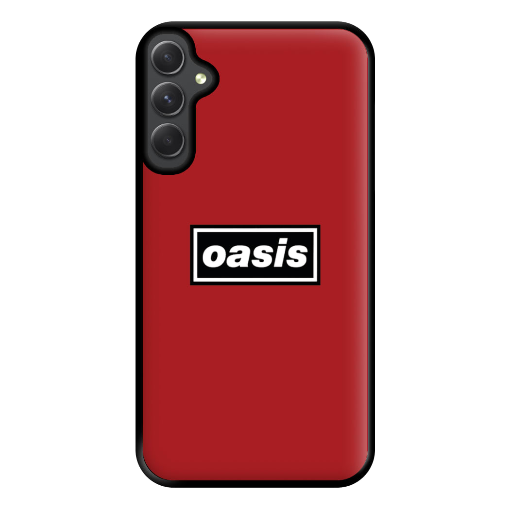 Band Name Red Phone Case for Galaxy A34