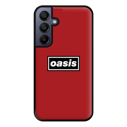 Band Name Red Phone Case for Galaxy A15