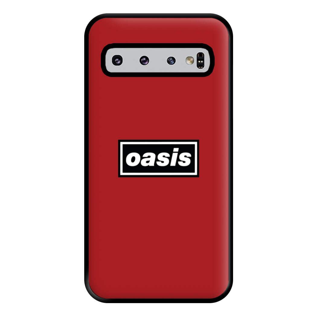 Band Name Red Phone Case for Galaxy S10 Plus