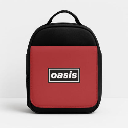 Band Name Red Insulated Lunchbox