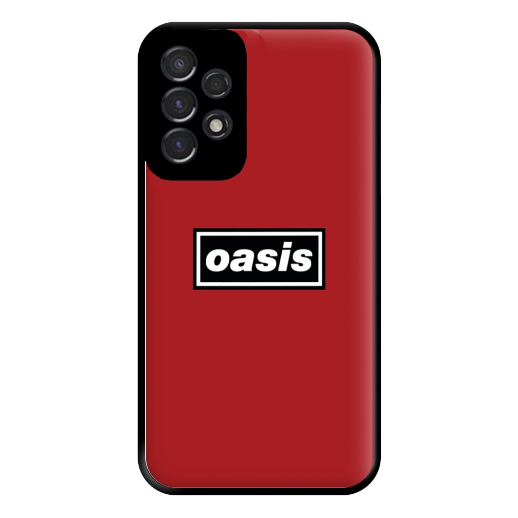 Band Name Red Phone Case for Galaxy A53