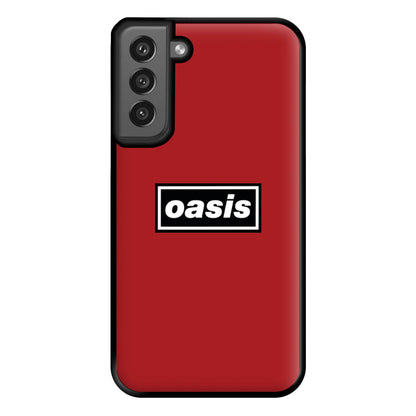 Band Name Red Phone Case for Galaxy S21FE