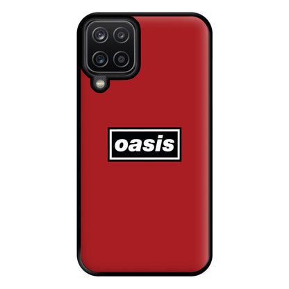 Band Name Red Phone Case for Galaxy A12