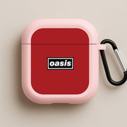 Band Name Red AirPods Case 4