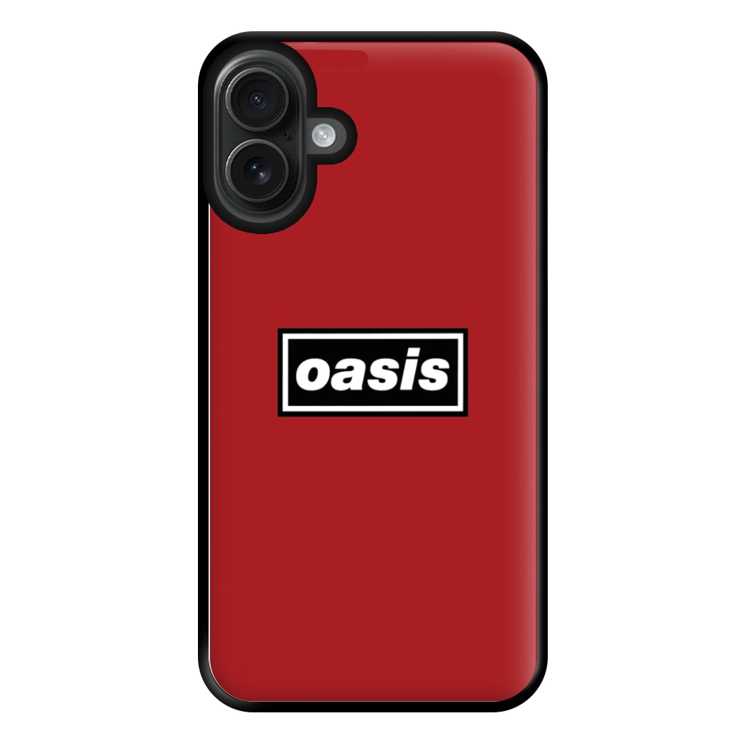 Band Name Red Phone Case for iPhone 16 Plus