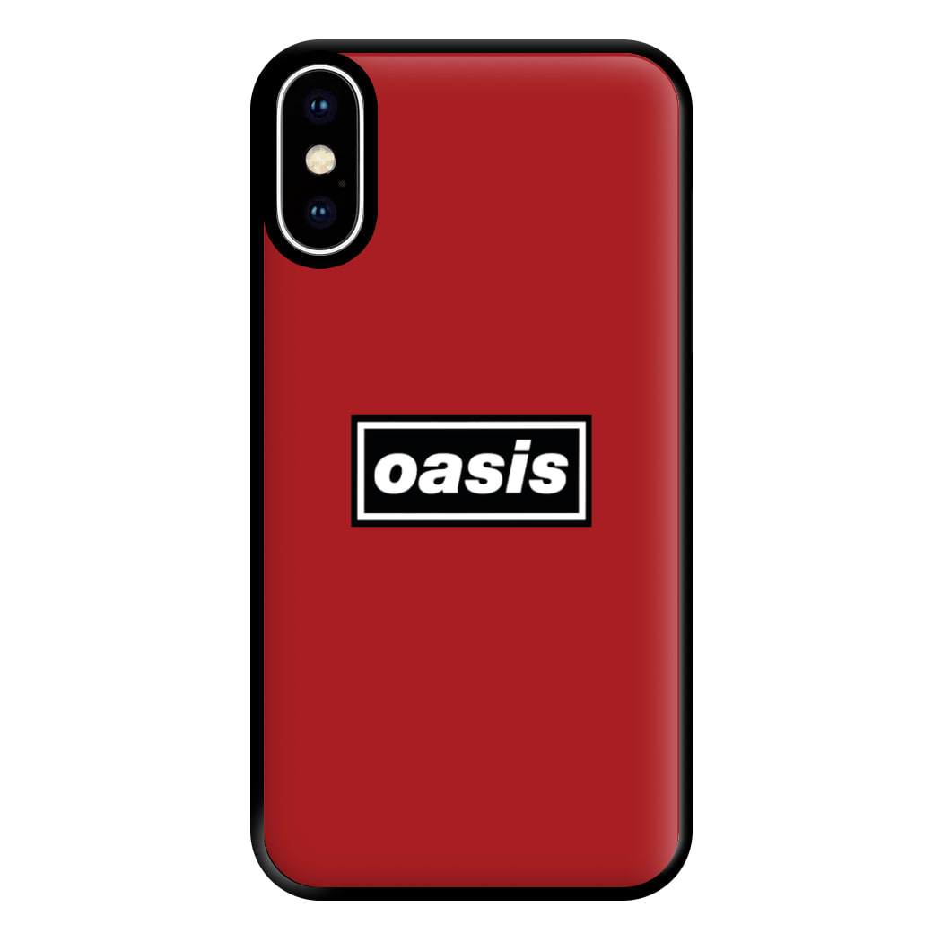 Band Name Red Phone Case for iPhone XS Max