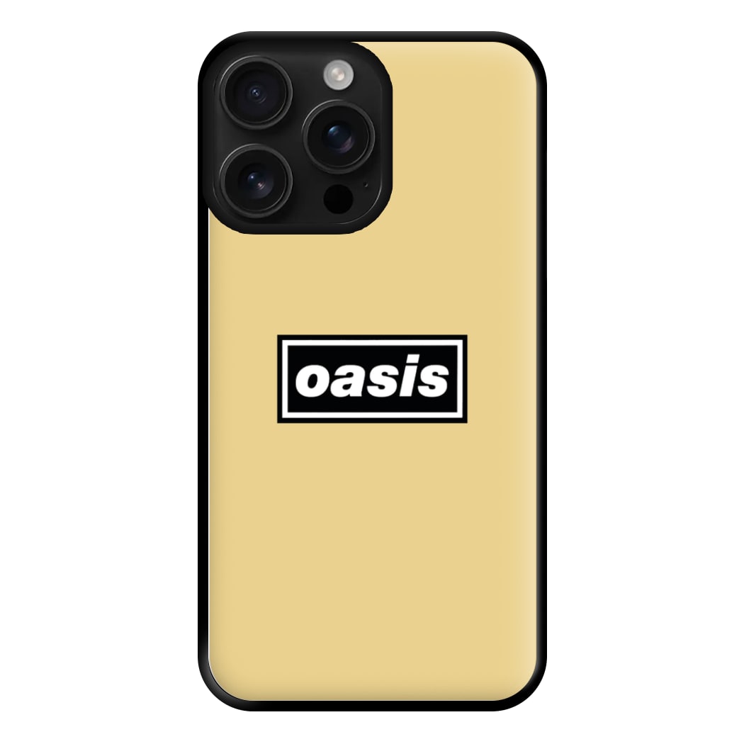 Band Name Yellow Phone Case for iPhone 16 Pro Max