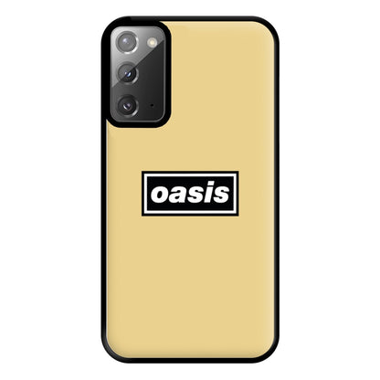 Band Name Yellow Phone Case for Galaxy Note 20 Ultra