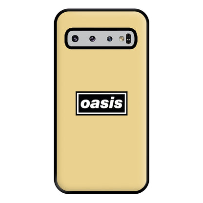 Band Name Yellow Phone Case for Galaxy S10 Plus