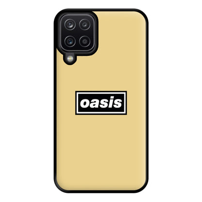 Band Name Yellow Phone Case for Galaxy A12