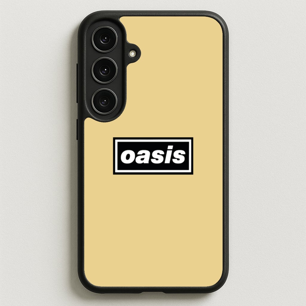 Band Name Yellow Phone Case for Galaxy S25FE