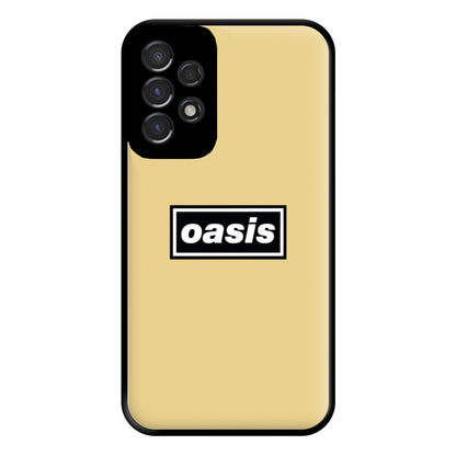 Band Name Yellow Phone Case for Galaxy A53