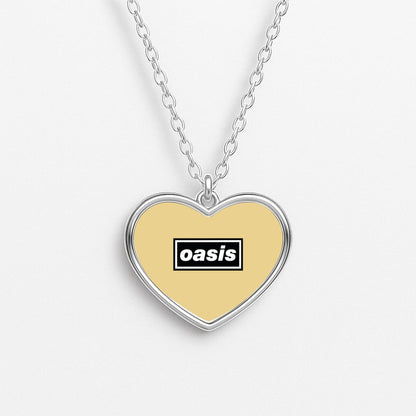 Band Name Yellow Heart Necklace
